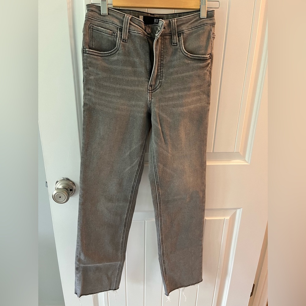 Kut From the Kloth Elizabeth Straight Leg Ankle Jean High Waisted